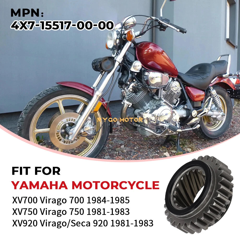 Starter Motor Gear for Yamaha Virago/Seca 920 XV920 (1981–1983) 4X7-15511-00-00