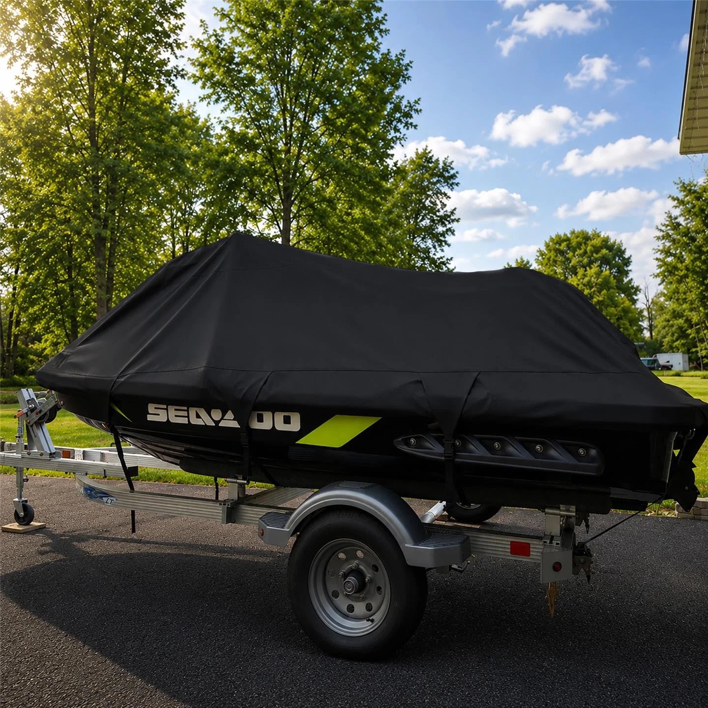 Jet Ski Cover for Sea-Doo GTX 155 (2008–2009) 600D Black