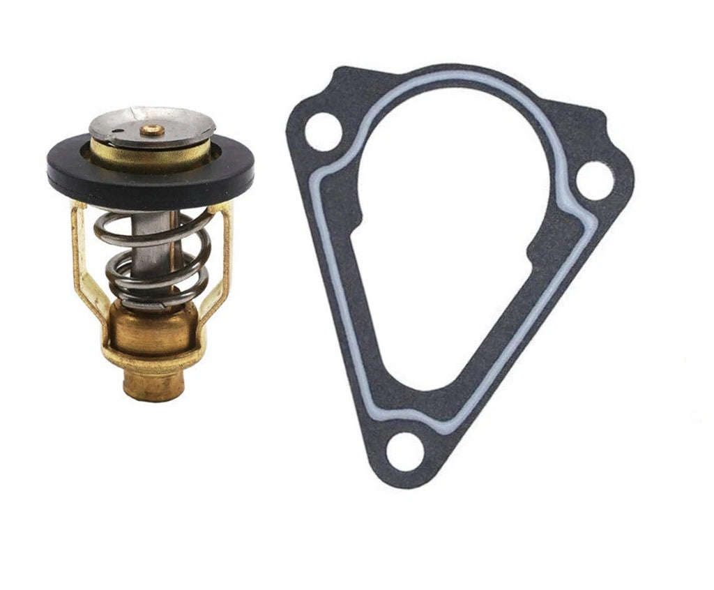 2X Thermostat & Gasket for Yamaha F150 Outboard (67F-12411-01-00, 63P-12414-00-00)