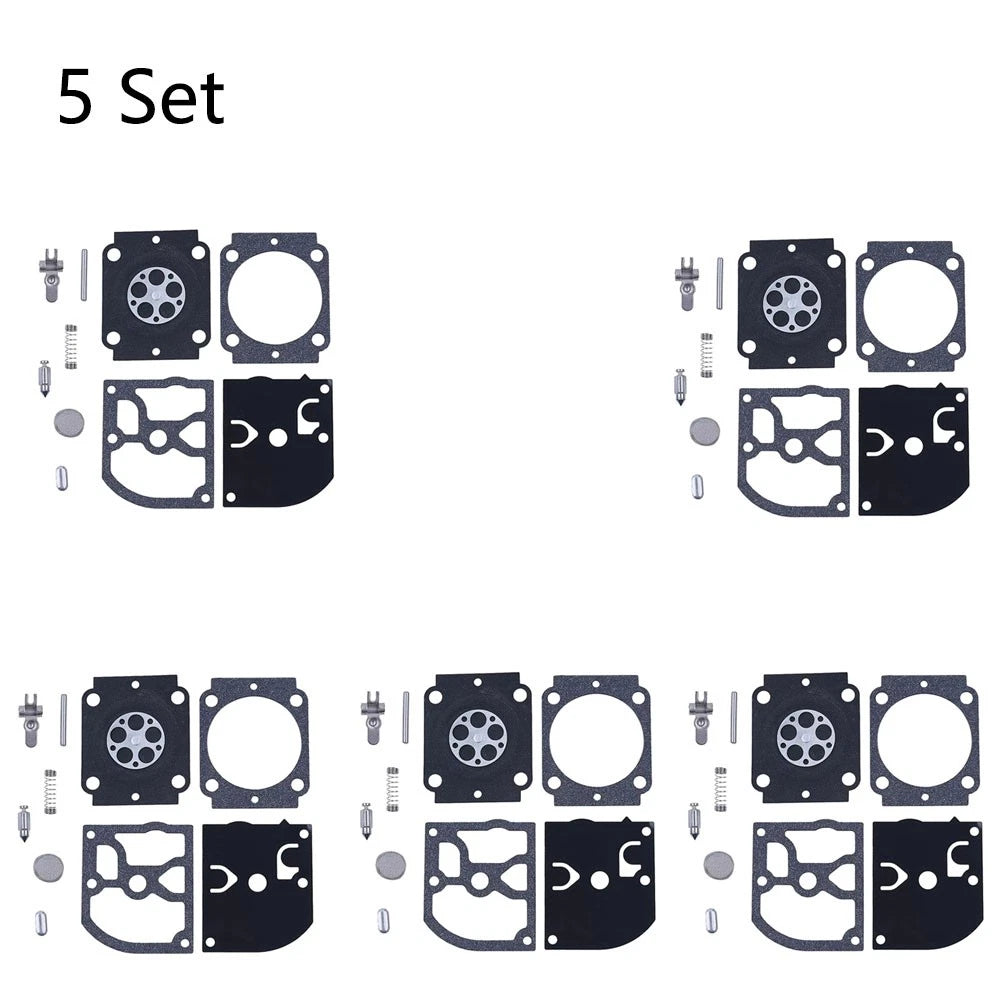 Set of 5 Carburetor Repair Kits for ZAMA RB-155 RB-164 STIHL BG66 BG86
