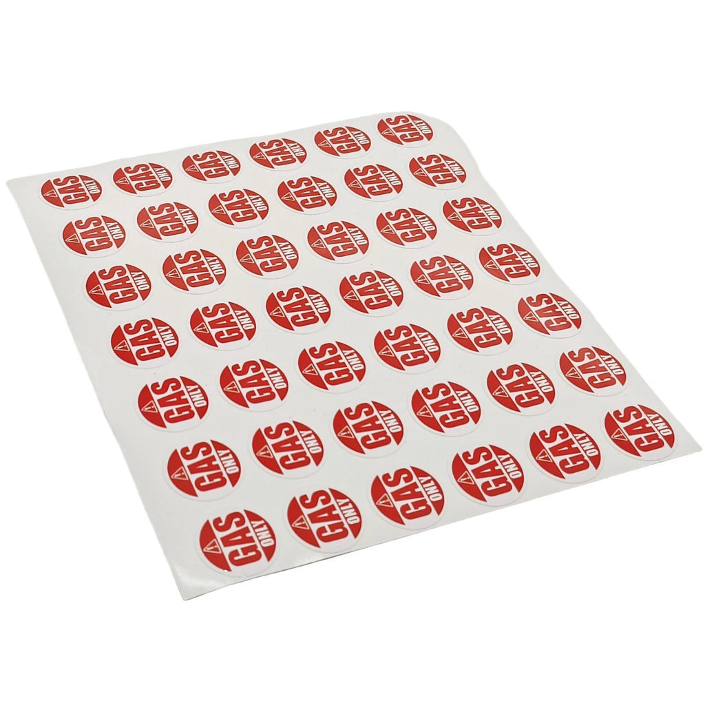 Gas Only Sticker for