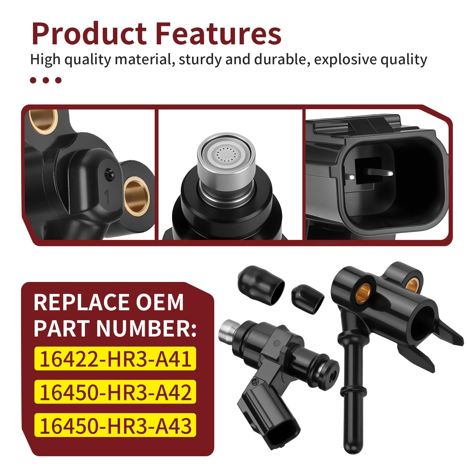 Fuel Injector Set for Honda Rancher 420 TRX420TM1 TRX420TE1 (2014–2021)