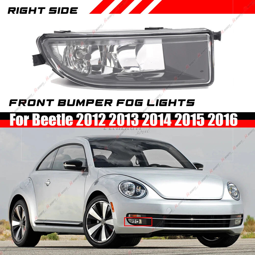 Clear Right Side Front Bumper Fog Light Lamp for Beetle (2012–2016)