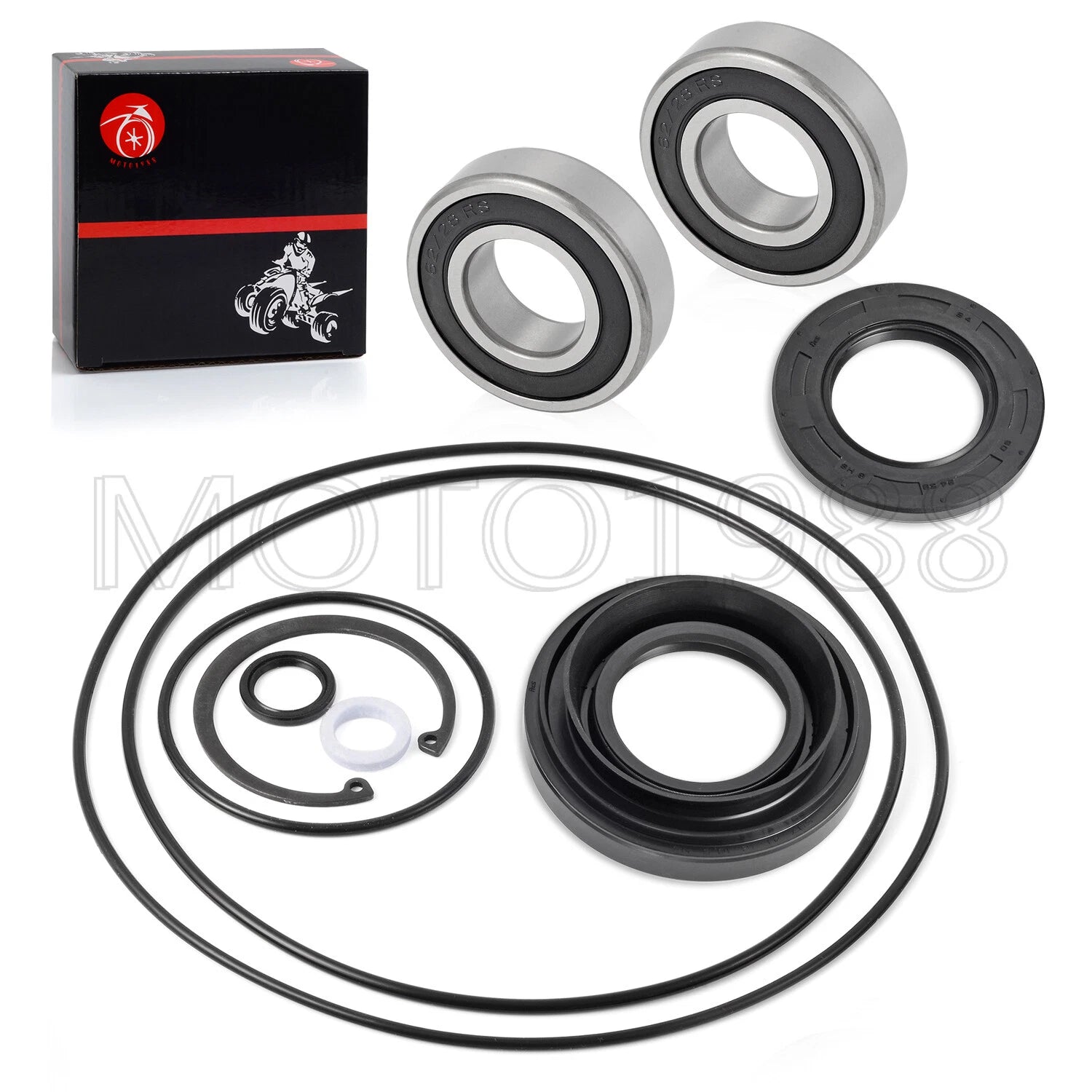 Rear Brake Drum Seal Bearing O-Ring Kit for Honda Foreman 400 450 500 (2000–2006)