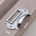 Set of 6 Drawer Cabinet Frame Label Tag Shell Pull Handles