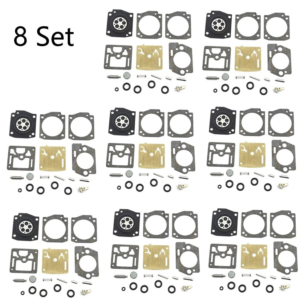 Set of 8 Carburetor Gasket Kits for Husqvarna K750 K760 Zama RB-177