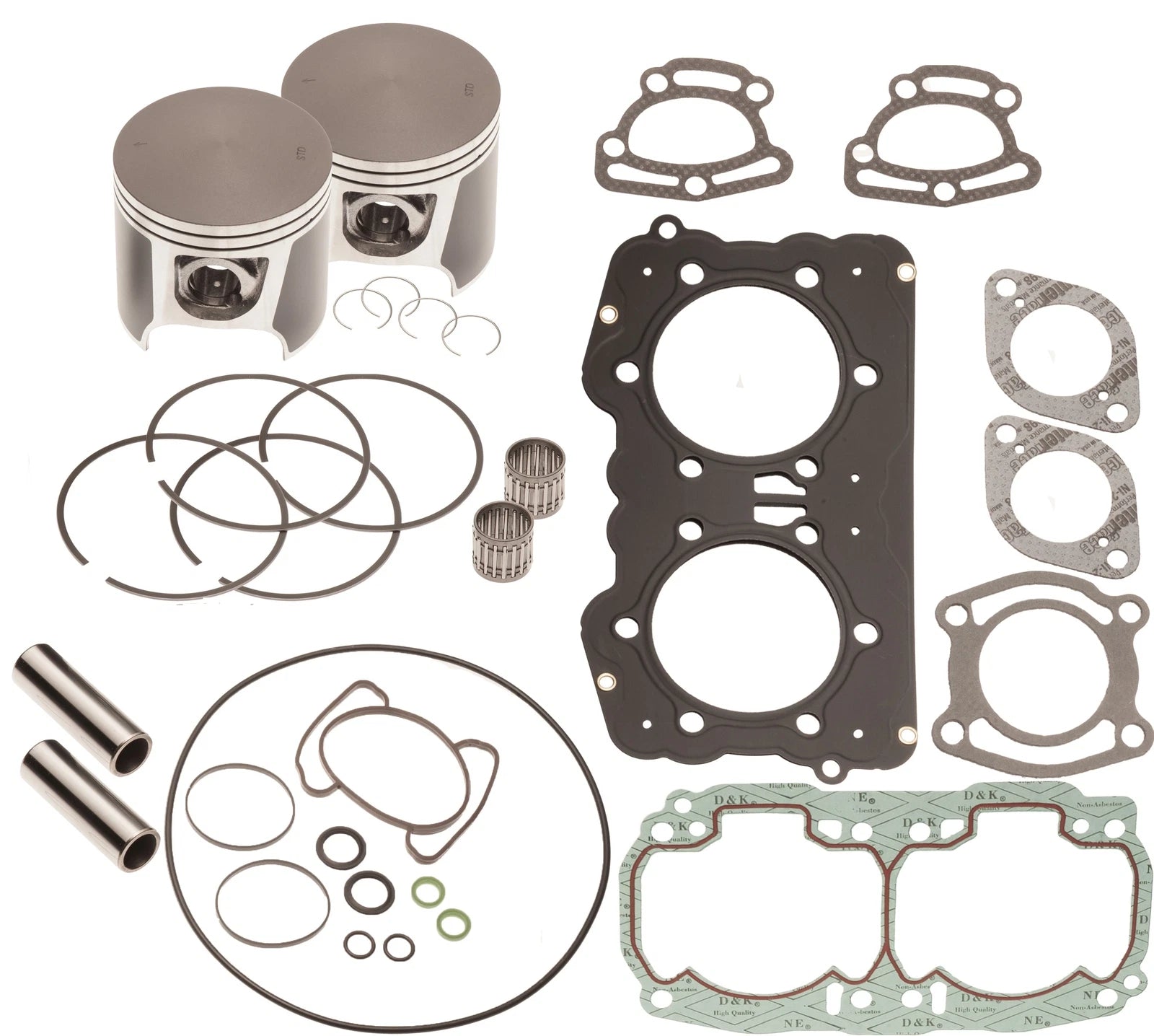 Top End Rebuild Piston Gasket Kit for SeaDoo 951 DI XP GTX RX LRV (1998–2002) 87.91MM