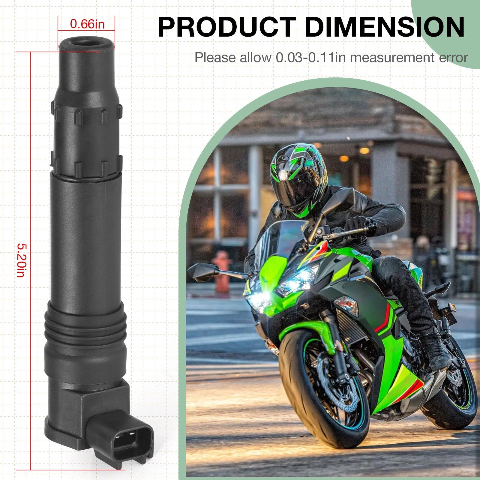 2 Ignition Coils for Kawasaki Versys 650 (2008–2014)