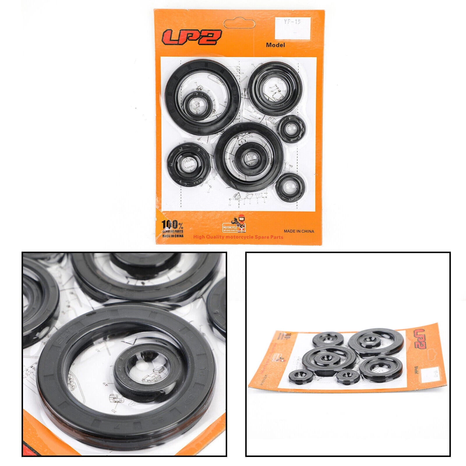 Complete Engine Oil Seal Crankcase Kit 10pcs for Honda CRF450R (2002–2006)