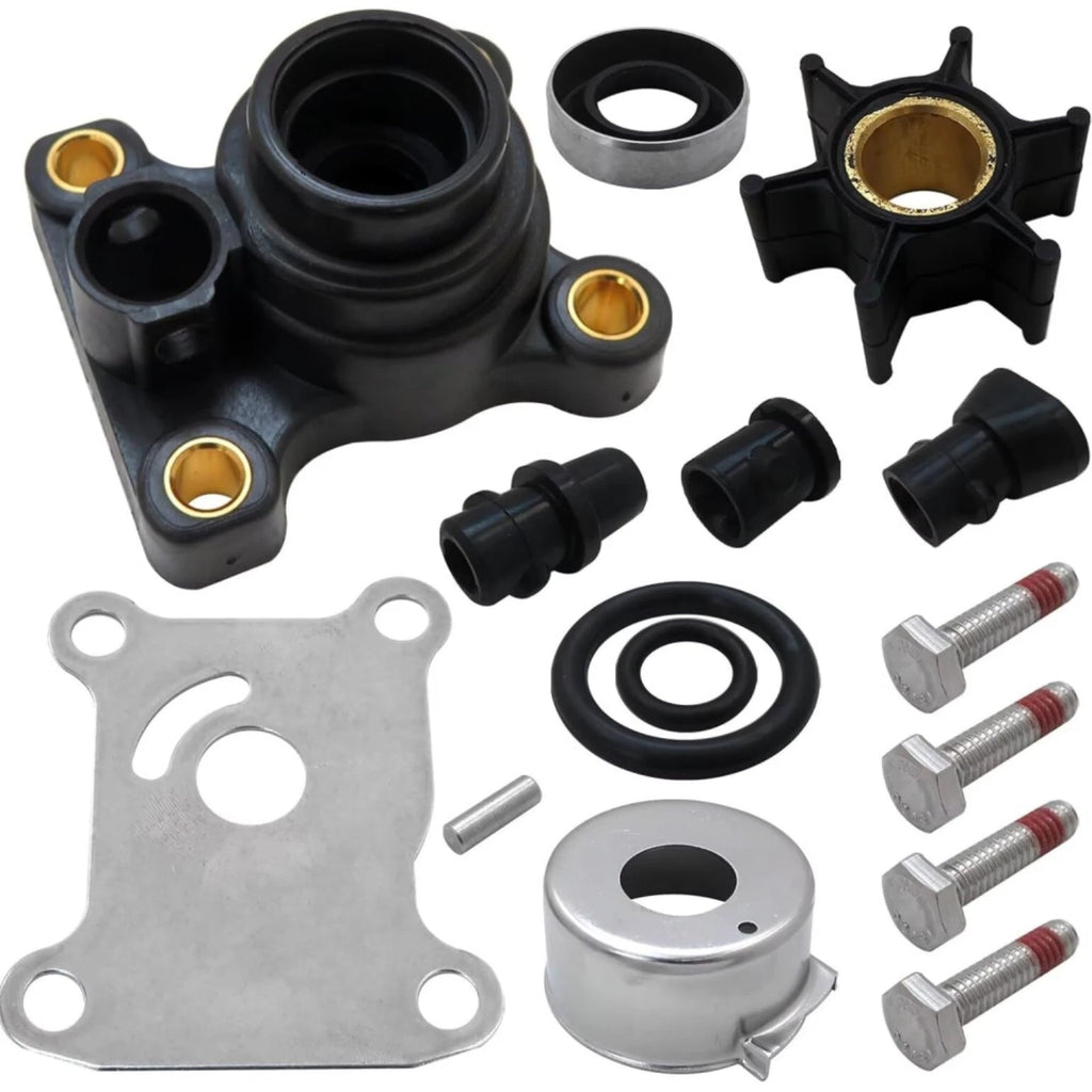 Water Pump Impeller Kit for Johnson Evinrude 9.9-15HP (1974–2007) Replaces 394711