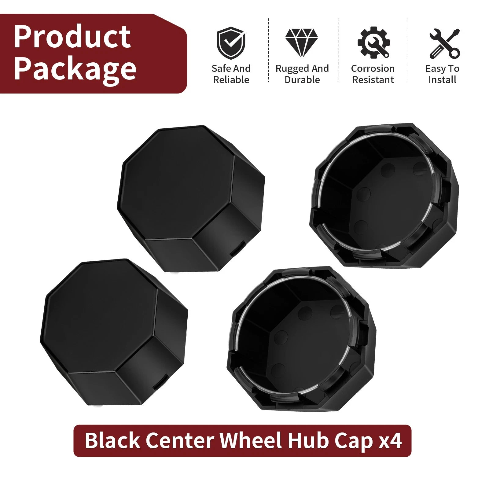 Center Wheel Hub Caps for Polaris Sportsman 570 Touring SP (2015–2016) 5451374-067