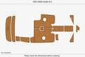 EVA Pads for Cobalt 212 Swim Platform Cockpit (2008) - Teak Deck Flooring Mat