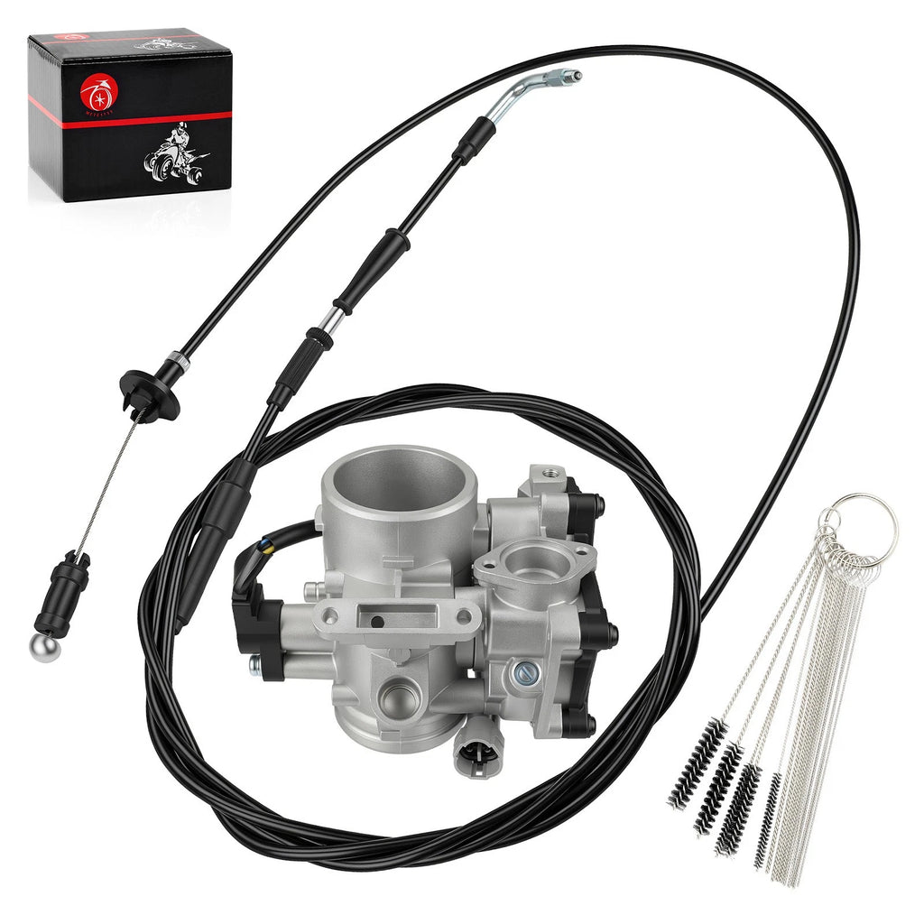 Throttle Body Kit w/ Throttle Cable & Cleaning Brush for Polaris Ranger Crew 700 (2006–2014)