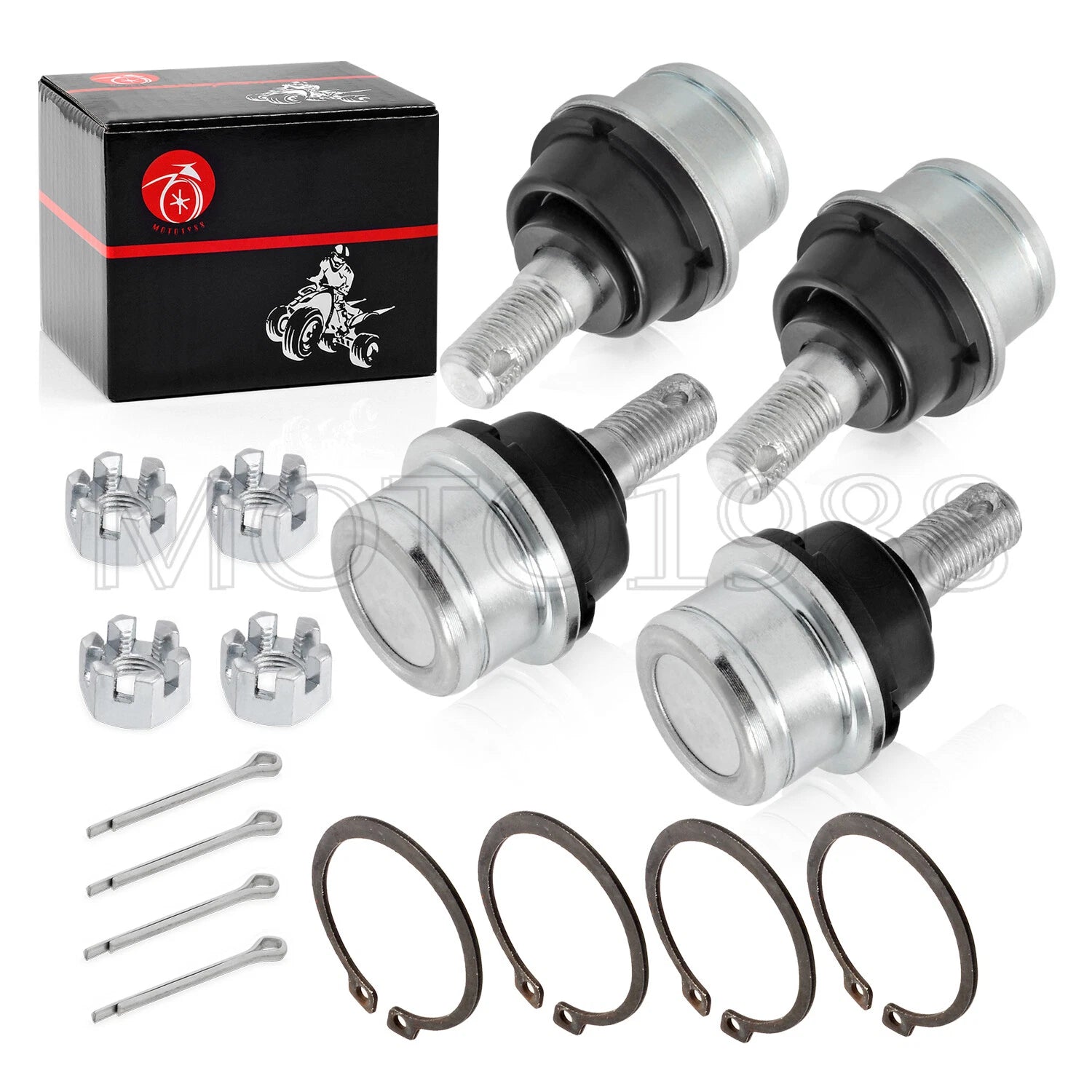 Set of 4 Lower Upper Ball Joints for Can-Am Renegade 800 800R (2007–2013)