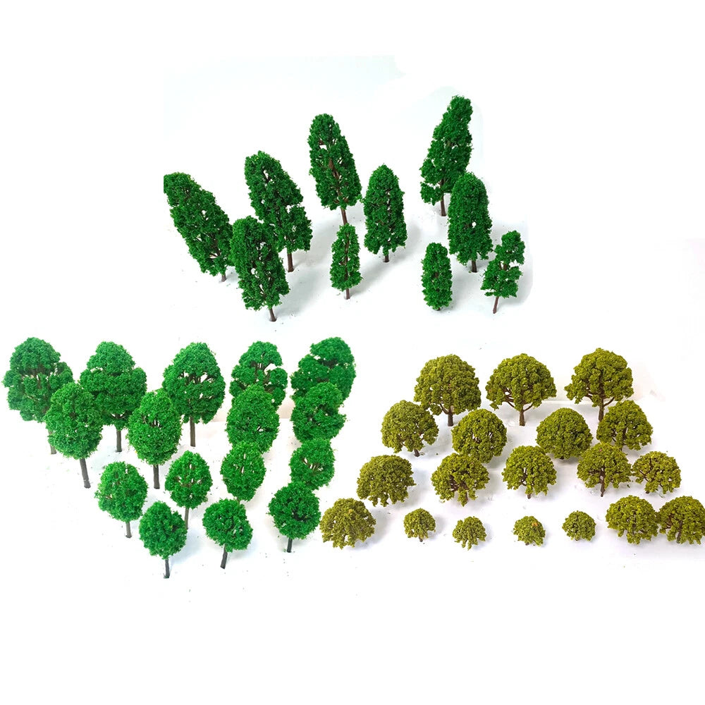 60pcs Trees for Multiple Models (Railroad, Train, Wargame, Diorama)