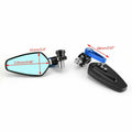 Pair of 7/8" Rear View Handle Bar End Side Mirrors for Motorcycle (Universal)