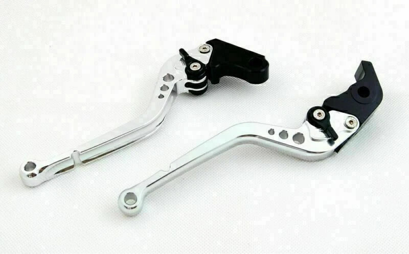 Long Brake Clutch Levers for Honda CBR929RR (2000–2001) Silver T9