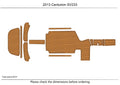 EVA Pads for Centurion SV233 (2015) - Faux Teak Flooring Mat