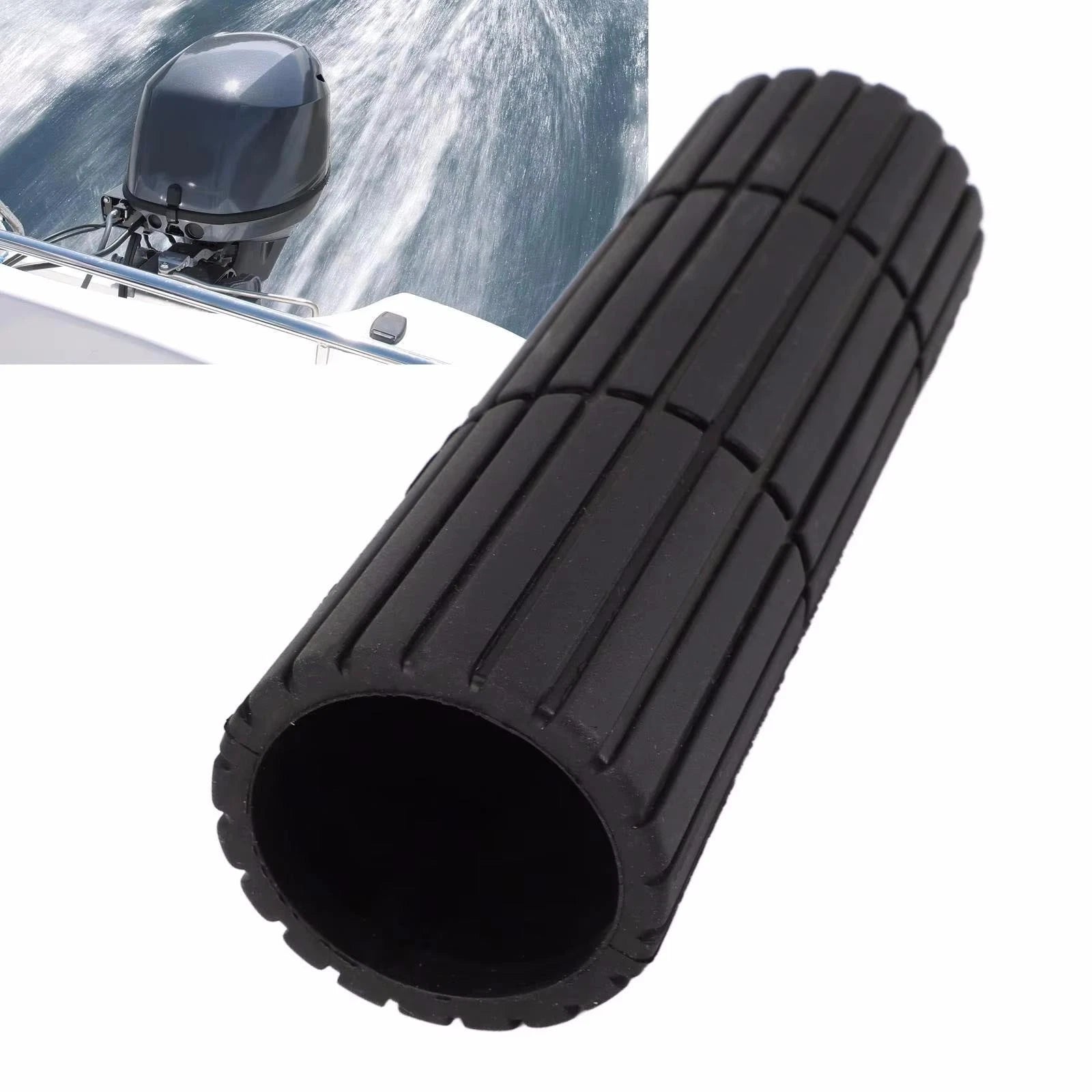 Rubber Handle Grip for Yamaha Outboard 25MLHW3 25MSHW3 (6F6-42177-A0)