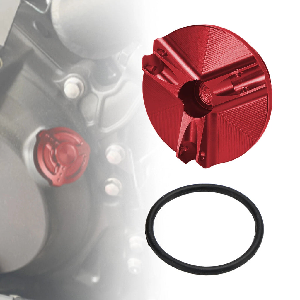 Engine Oil Drain Plug Red for Yamaha YZF-R1 R3 R6 R25 TDM850 XJR1200 FJR1300 (1998–2023)