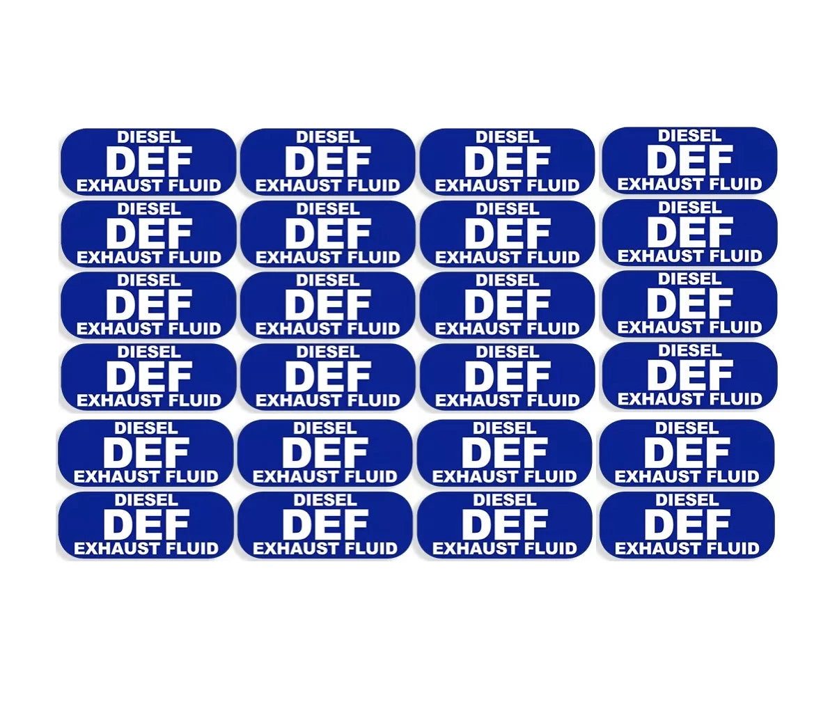DEF Diesel Exhaust Fluid Sticker Decal Weatherproof 1"x 2" for All Vehicles