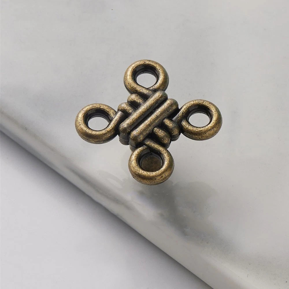 2X Zinc Alloy Antique Drawer Cabinet Door Knob Pull for