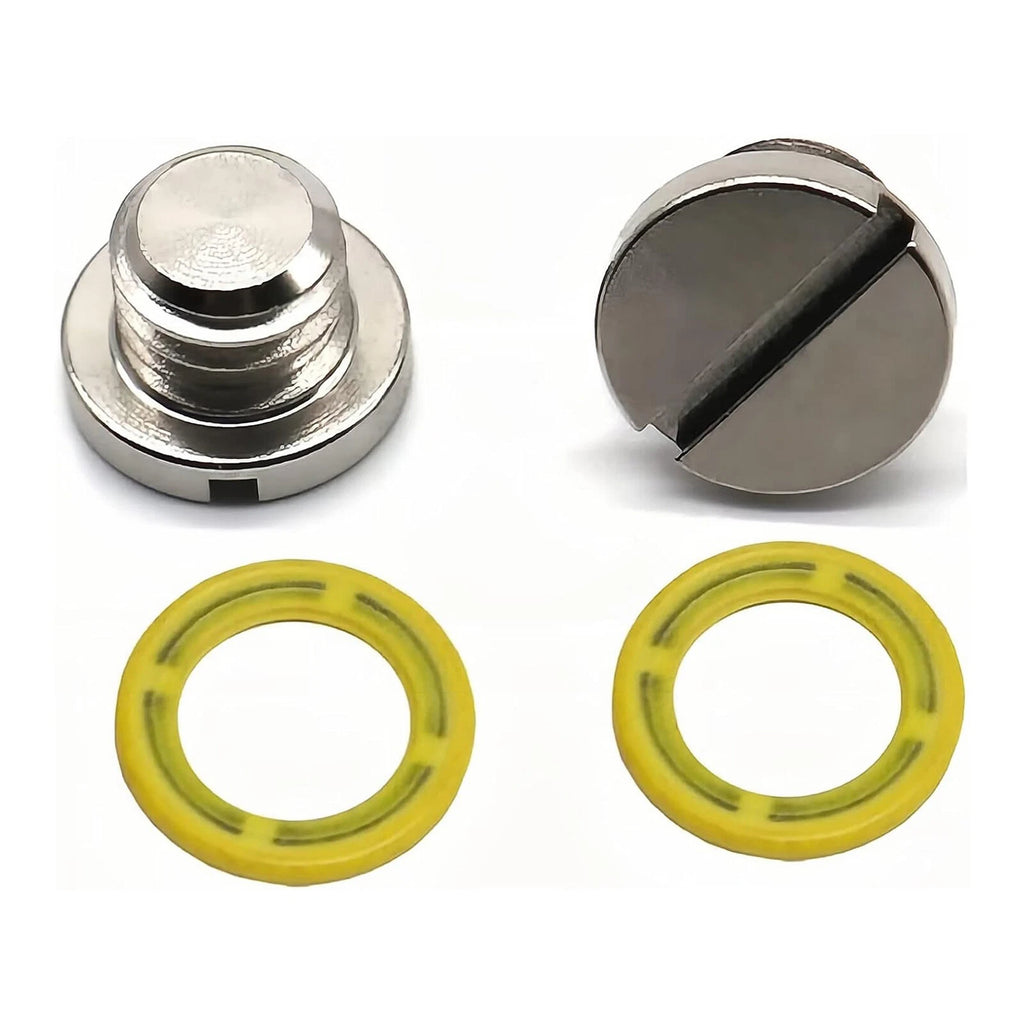 2X Lower Unit Drain Plug Gearcase Screw for Mercury (18-2244, 10-79953A2, 10-79953Q2)