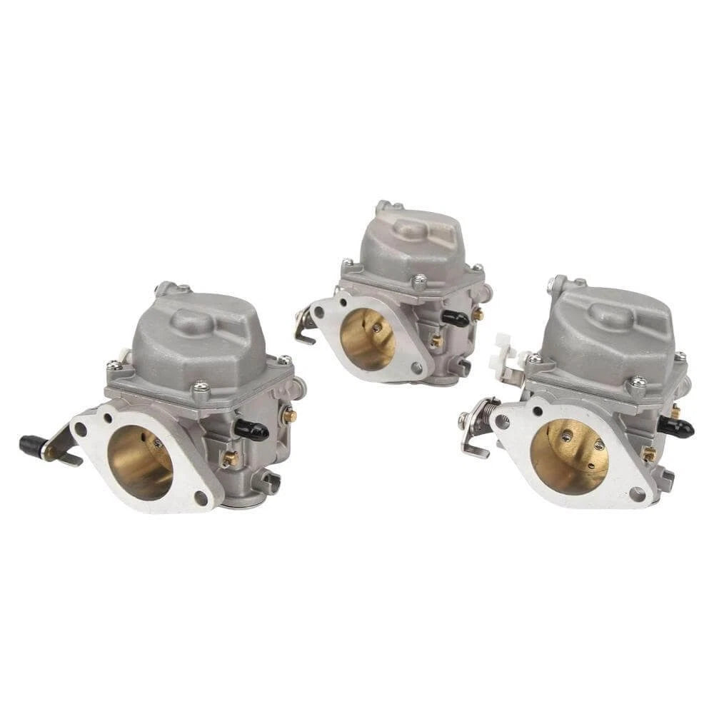 Set of 3 Carburetors for Yamaha 2-Stroke 90HP Outboard (6H1-14301/14302/14303)