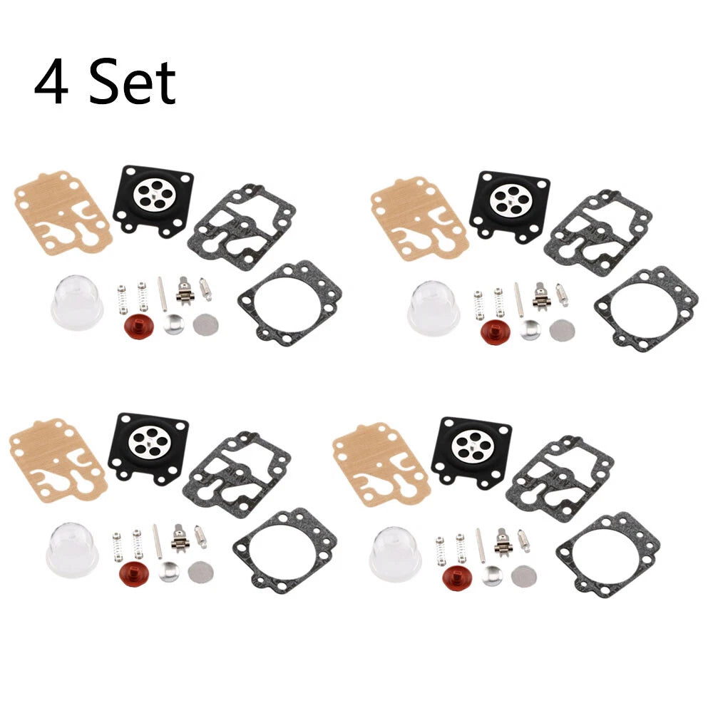 Set of 4 Carburetor Rebuild Kits for Honda CG260 CG330 Walbro 43CC 52CC