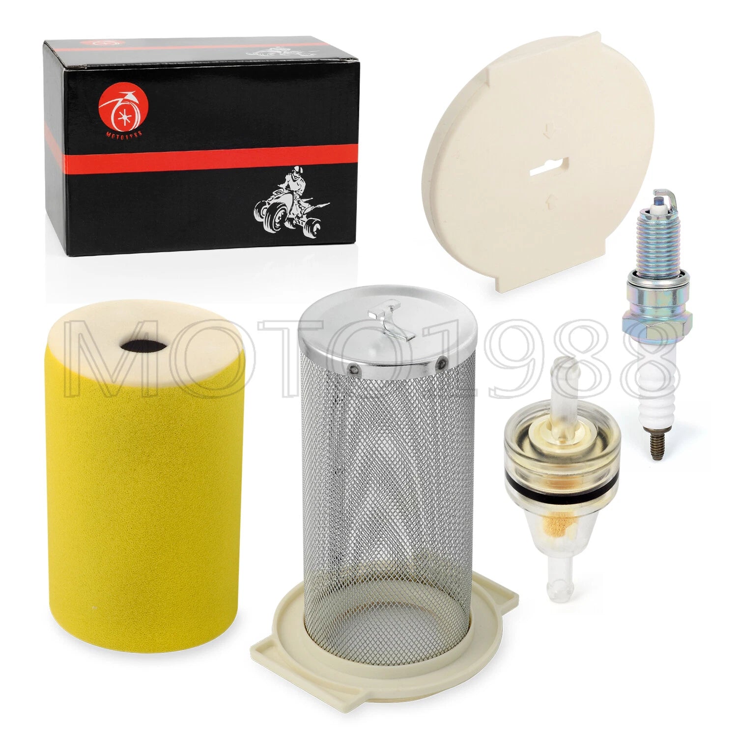 Air Filter Guide End Cap Kit for Yamaha Kodiak 400 YFM400FW 1993–1999