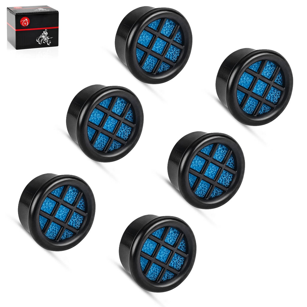 Set of 6 High Flow 1" Air Box Filter Vents for ATV UTV