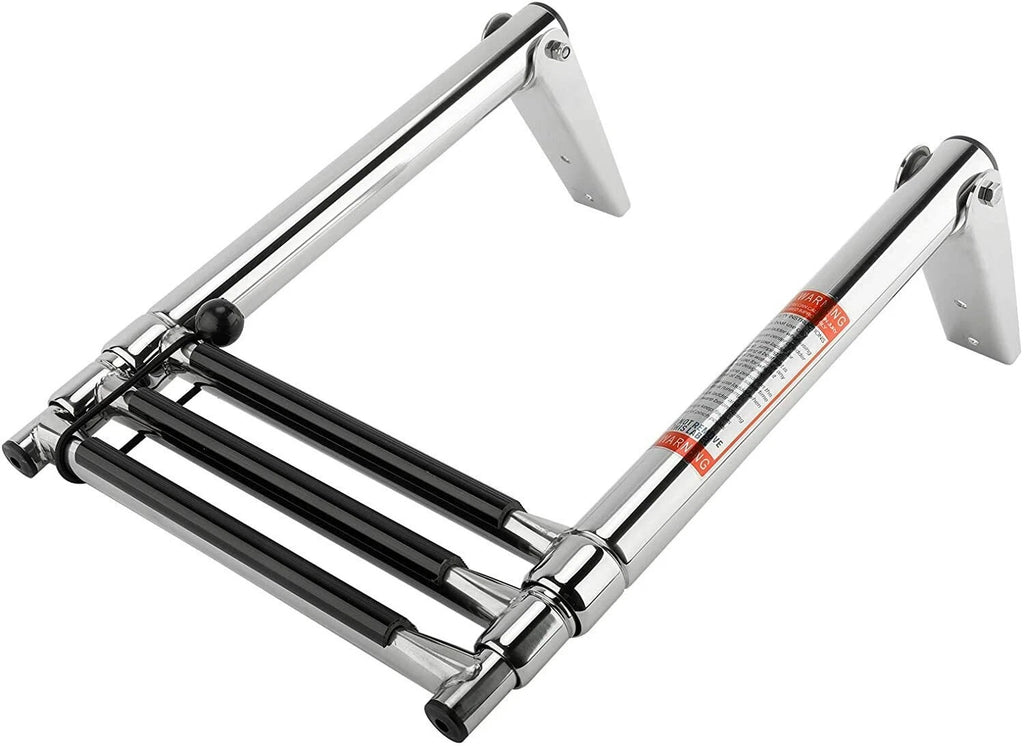 3-Step Stainless Steel Telescoping Boat Ladder for Pool Use