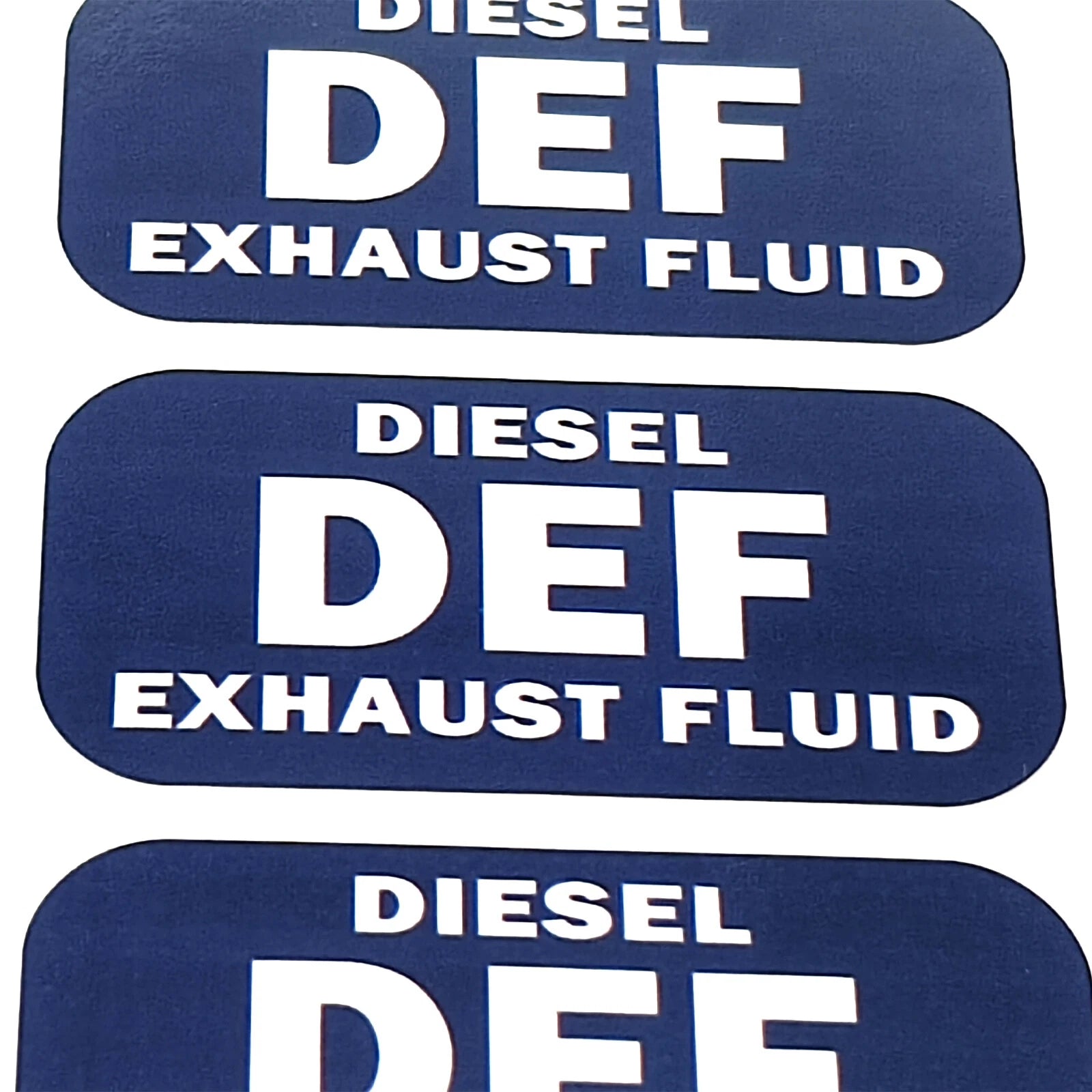 DEF Diesel Exhaust Fluid Sticker Decal 1x2 Inch