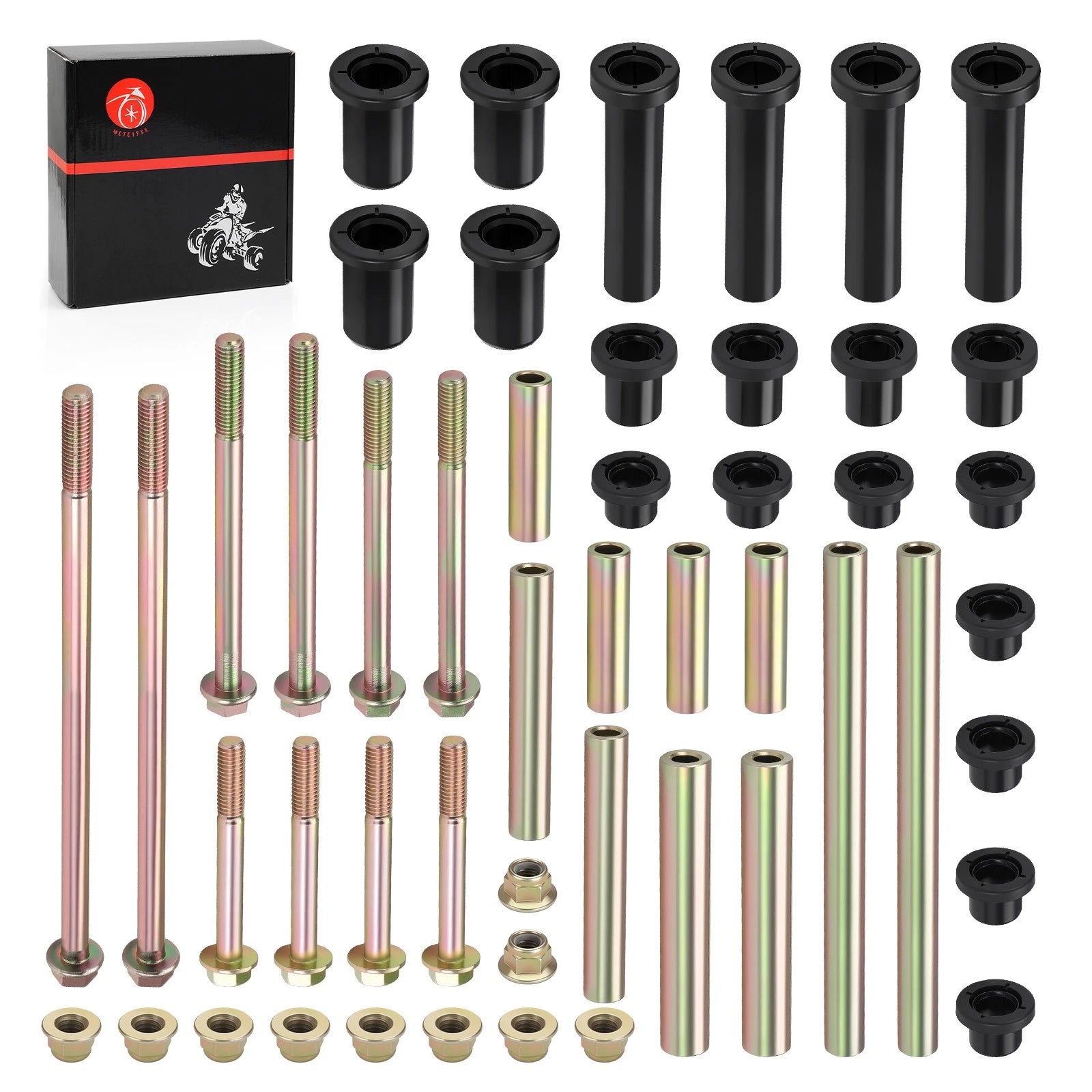 2X Rear A-Arm Bushing Kit for Polaris Scrambler Sportsman 550 850 1000 (2010–2019)
