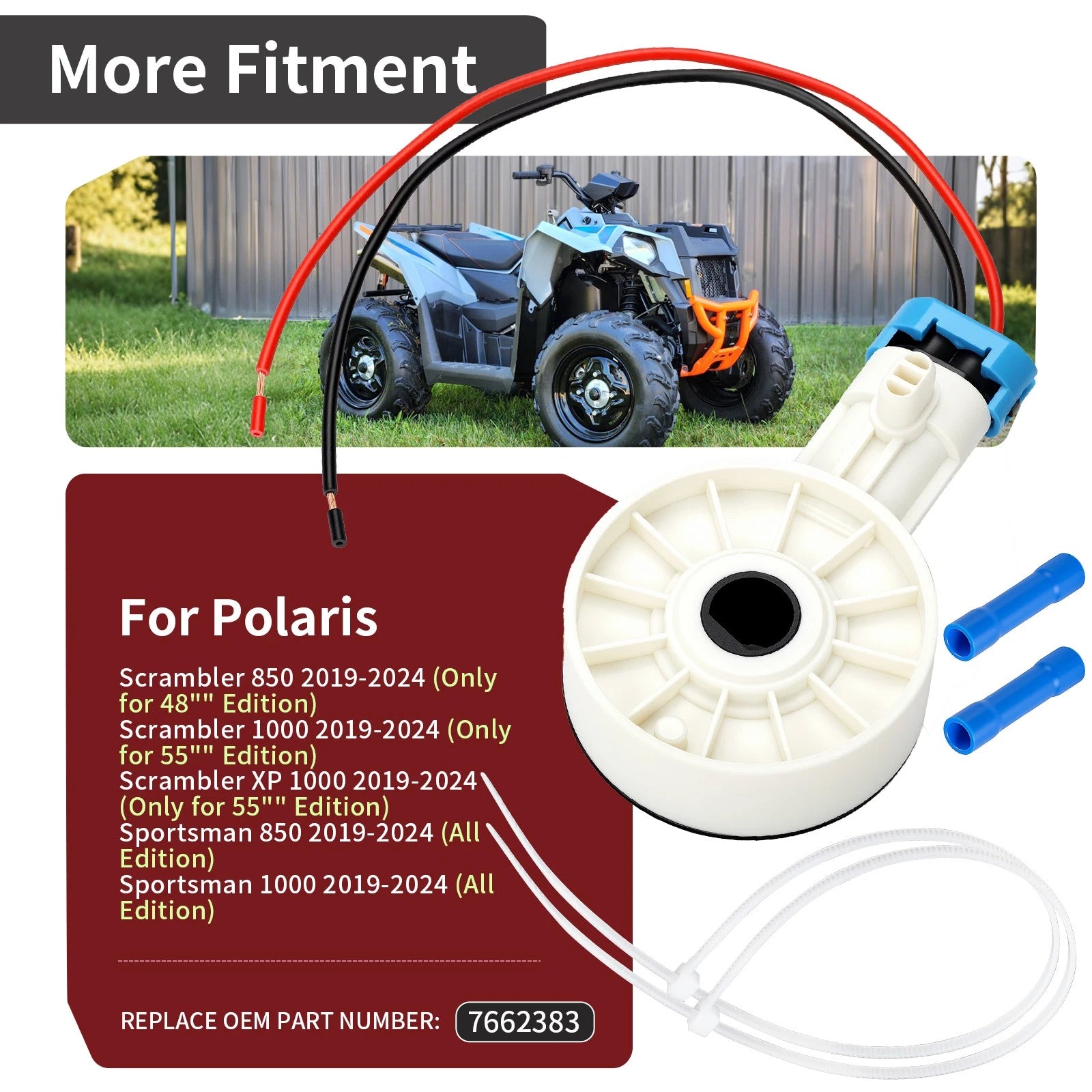 Gear Position Sensor & Harness for Polaris Scrambler Sportsman 850 1000 (2014–2023)