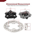 Set of 2 Front L&R Wheel Hubs Brake Disc for Honda Rancher 420, Foreman 500 (2007–2023)