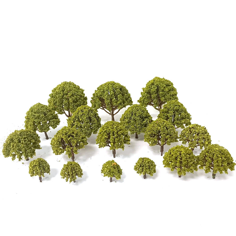 52Pcs Trees for Multiple Models O HO N Scale Railway Wargame