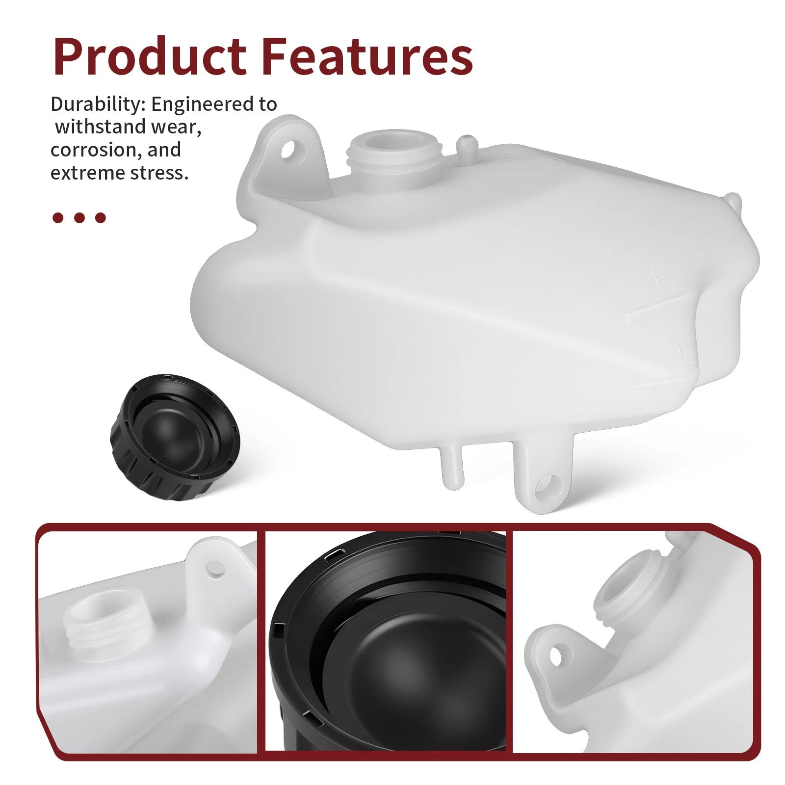 Reservoir & Cap for Kawasaki Ninja 650R EX650 ER650 (2006–2008) 43078-0025