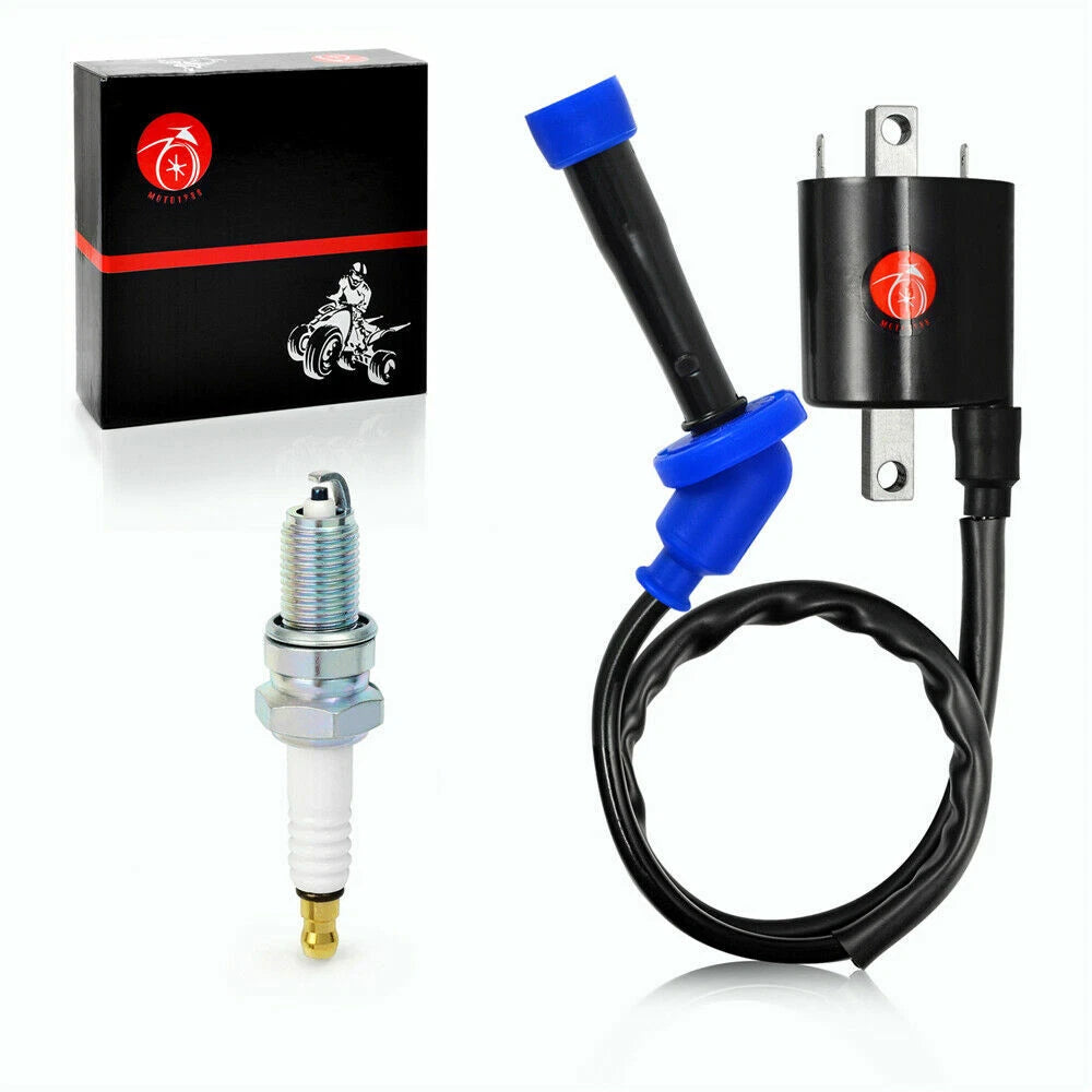 2 Ignition Coil Spark Plug for Yamaha V Star 650 XVS650 (1998–2016)