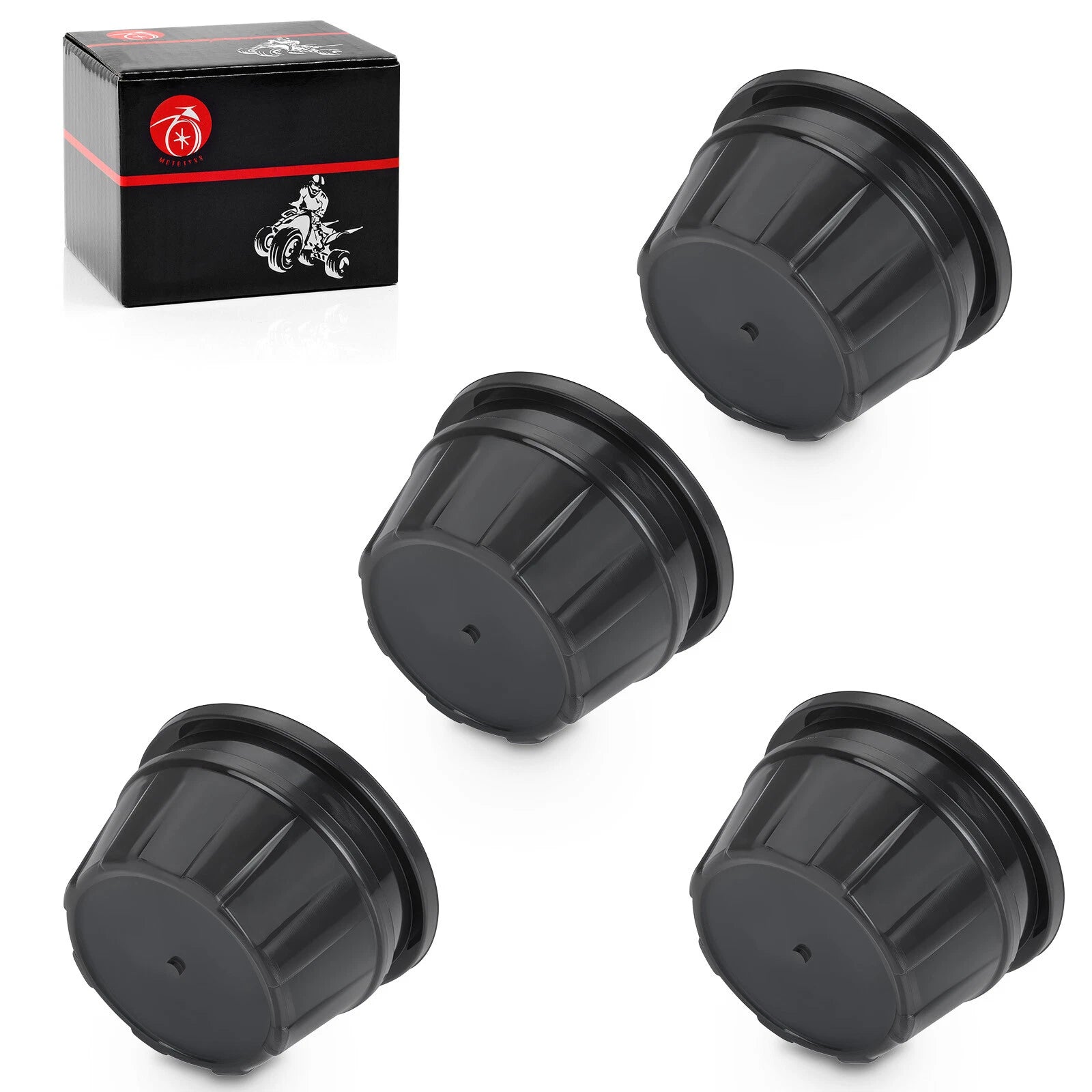 4X Wheel Center Caps for Honda Foreman Rubicon 500 TRX500 (2001–2023)