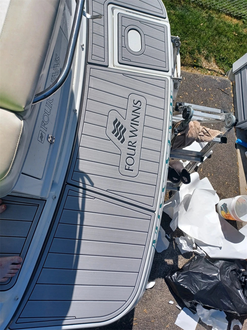 EVA Foam Teak Floor Pad for Four Winns 248 Vista (2004)