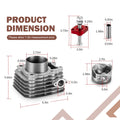 Cylinder, Gasket, Tensioner & STD Piston Kit for Kawasaki Bayou 250 (2003–2011)