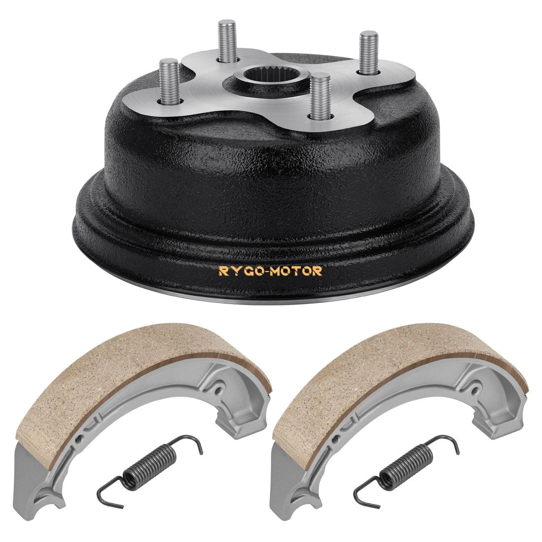 Rear Brake Drum w/Shoes Kit for Yamaha Kodiak 400, Grizzly 600 (1993–2006)