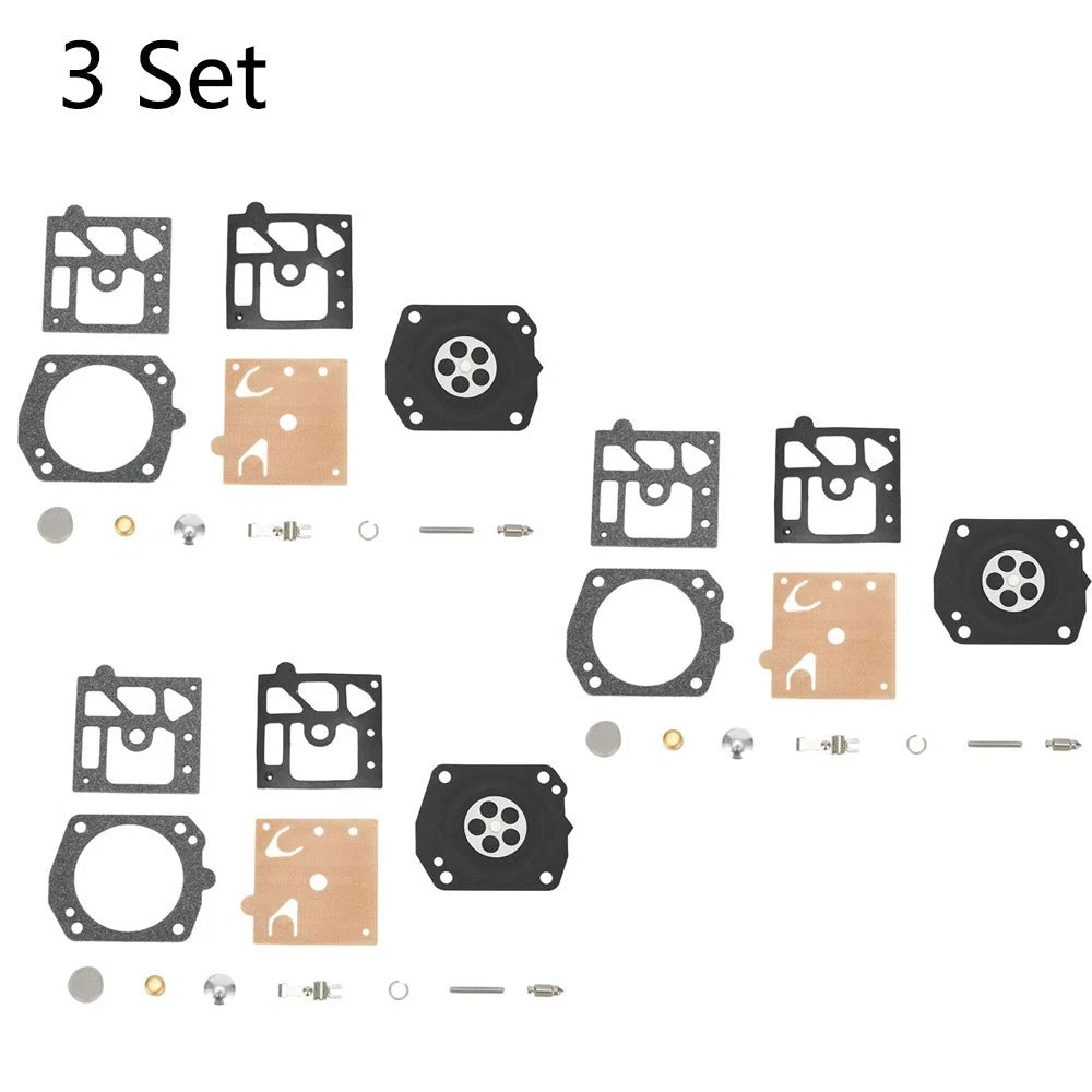 Set of 3 Carburetor Diaphragm Kit for Walbro K22-HDA Chainsaw (N/A)