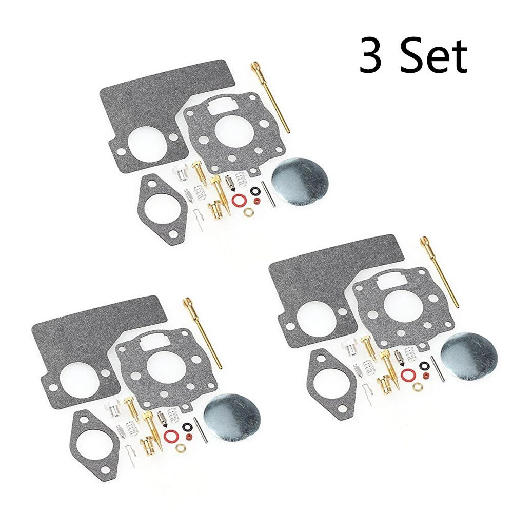 Set of 3 Carburetor Repair Kits for Briggs & Stratton (394989, 243431, 243432, 243434)