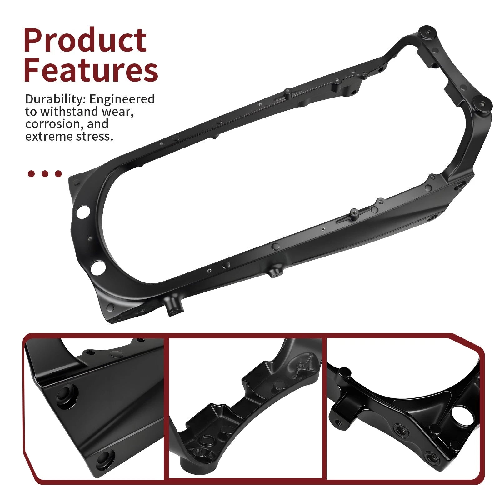 Heavy Duty Aluminum Black Sub Frame for Yamaha Raptor 700 700R YFM700 (2006–2024)