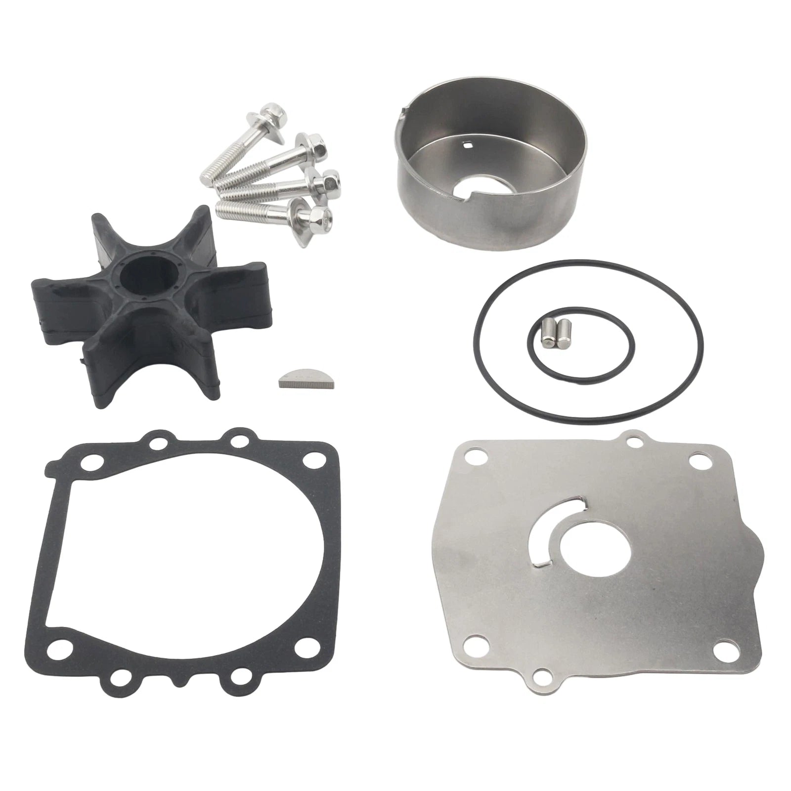 Water Pump Repair Service Kit for Yamaha Outboard (6N6-W0078-01-00, 6N6-W0078-02)