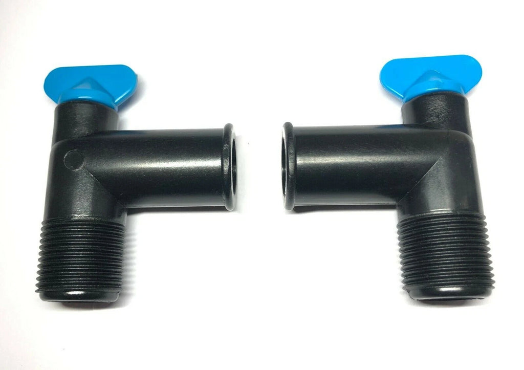 Pair of Exhaust Manifold 90 Degree Fitting Drain Plug Elbow for MerCruiser (N/A)