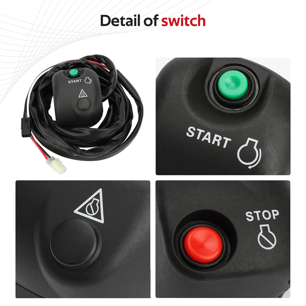 Handlebar Start Stop Switch Box with Lanyard for Yamaha WaveRunner 500 650 700 (1993–2002)
