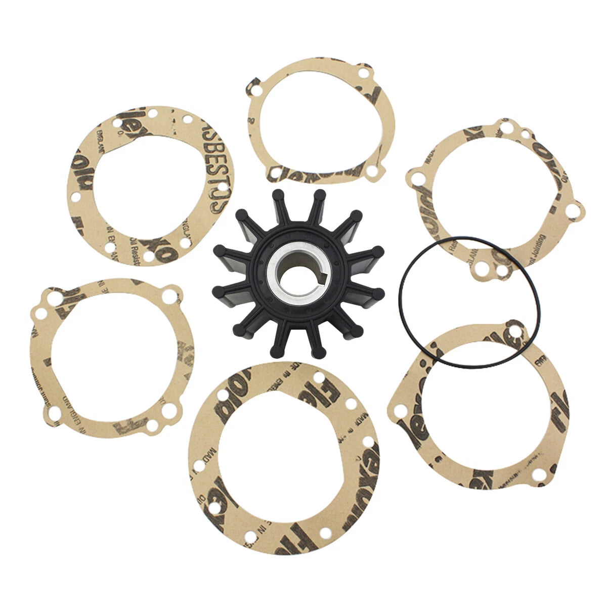 Flexible Impeller Kit for Jabsco 18948-0001 09-702B 18-3047 Sherwood 10615K